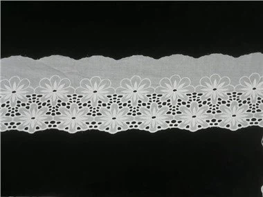 قطع الدانتيل مطرز تقليم